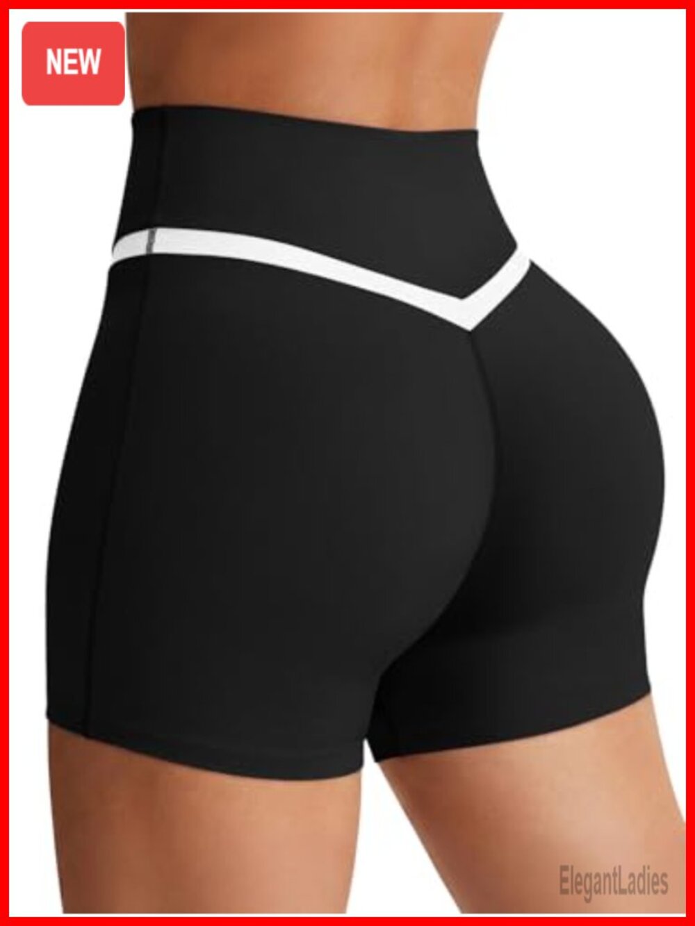 High Waisted Seamless Crossover Biker Shorts Buttery Soft 5" Inseam Yoga